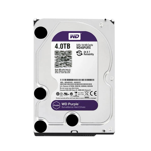 WD Purple 4TB Surveillance Internal Hard Drive Disk 3.5" 64M Cache SATA III 6Gb/s 1TB 2TB 3TB HDD HD Harddisk for CCTV DVR NVR