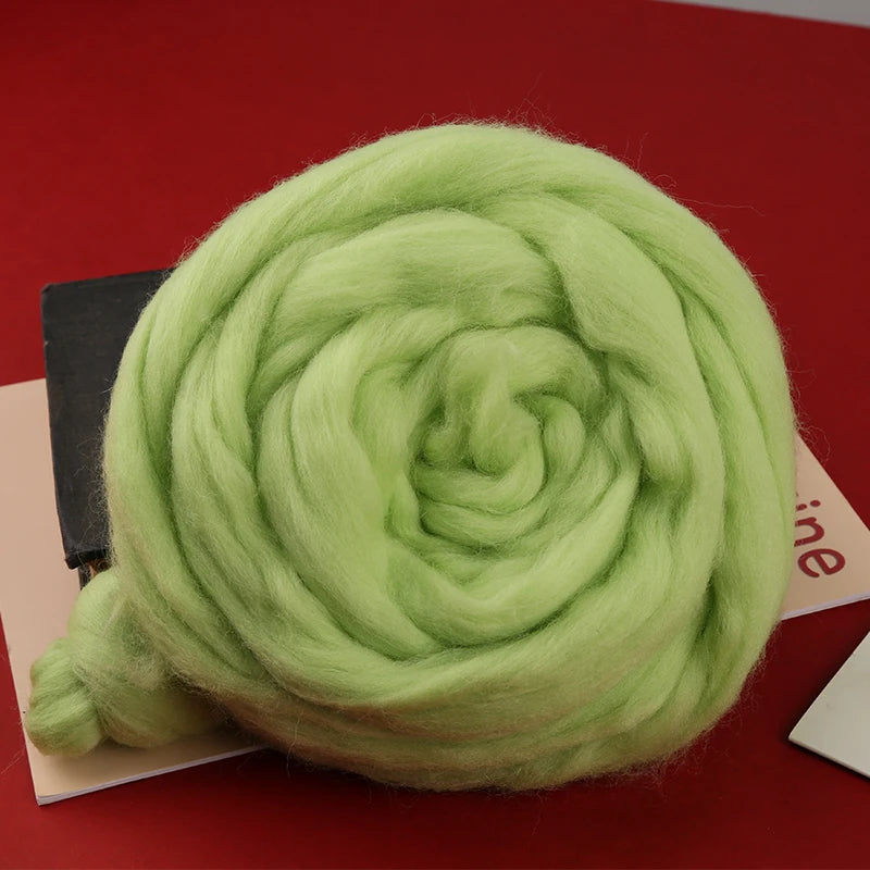 For Needle Felting KitBlended Roving 250g, Needle Felting Wool, Hand Dyed Wool Top, Merino Mixed Natural Wool Roving