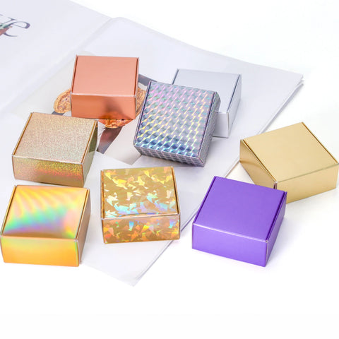 Purple packaging carton gift box soap box