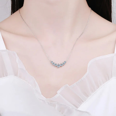 Moissanite Necklace for Woman Wedding Fine Jewely