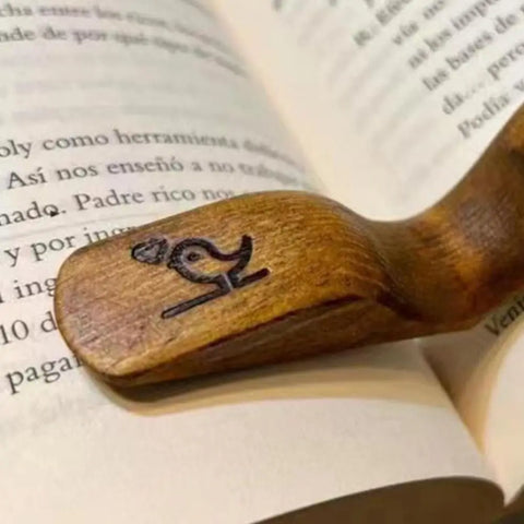 New Wooden Thumb Bookmark One Hand Reading Thumb Book Support Book Page Holder Bookmark For Book Lovers Fast Reading Aids Tools