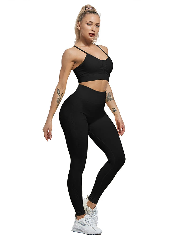 Waist Leggins Mujer Seamless Fitness Legging