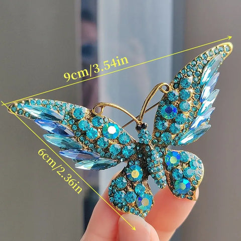 SShiny Butterfly Shape Brooch Corsages Brooches Decoration Gift For Women Girls - Suitable for Any Occasion