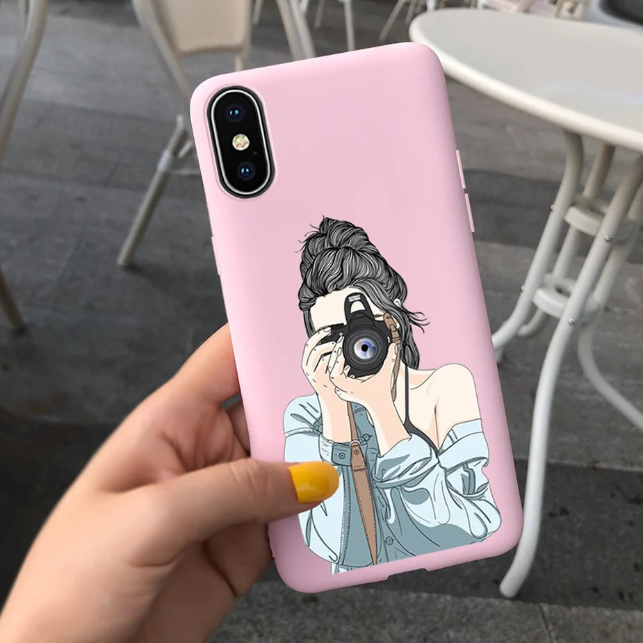 Silicone Soft Fundas Phone Back Cover Case For iPhone