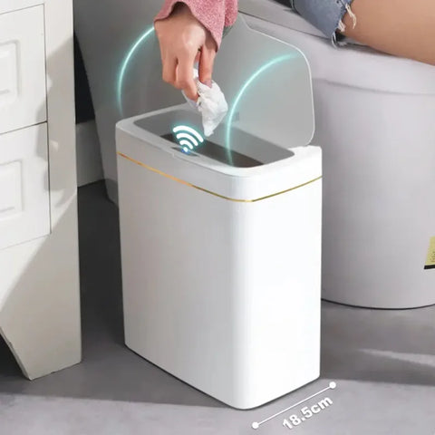 Bathroom Smart Sensor Trash Can Garbage Bucket for Kitchen Toilet Waterproof