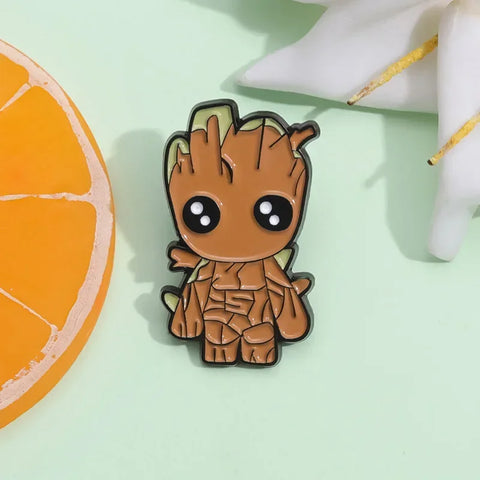 Disney Marvel Guardians of The Galaxy Enamel Pin Cute Groot Brooch Metal Lapel Badges for Fans Backpack Bag Accessories Gifts