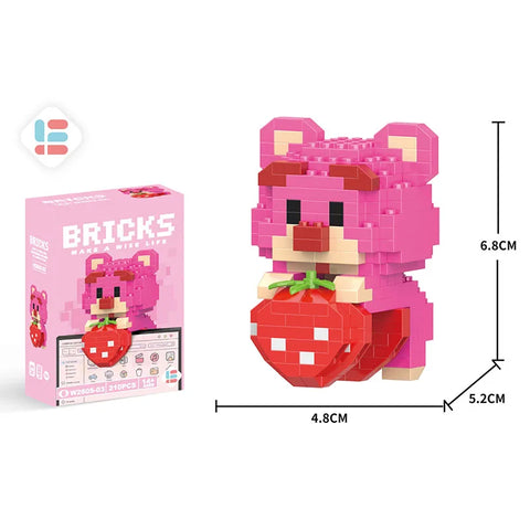 Disney Anime Princess Building Blocks Stitch Mickey Mouse mini Action toy Figures Blocks Toys Bricks Assemble Toys Kids Gifts