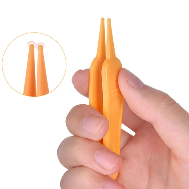 Round Head Clamp Infant Tweezers Ear Nose Nasal Cleaner Clip Clean Tweezers Tools