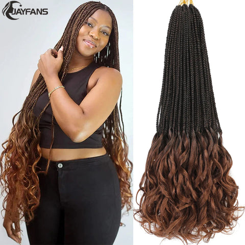 Ombre French Curly Crochet Braids 613 350 Color French Curly Crochet Braiding Hair Pre Looped Goddess Box Braids 16 Strands/Pack