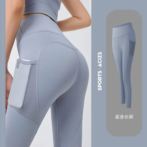 High Waist Legging Pockets Fitness Bottoms Running Sweatpants for Women