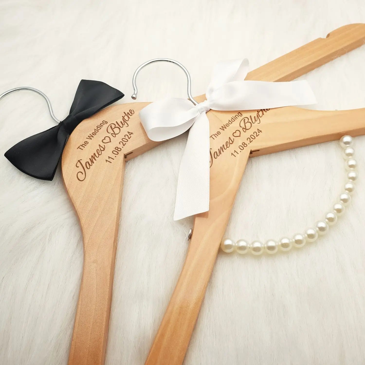 Custom Wedding Dress Hanger Personalized Wedding Hanger Personalised Bridal Hanger Engraved Names and Date Bridal Shower Gifts