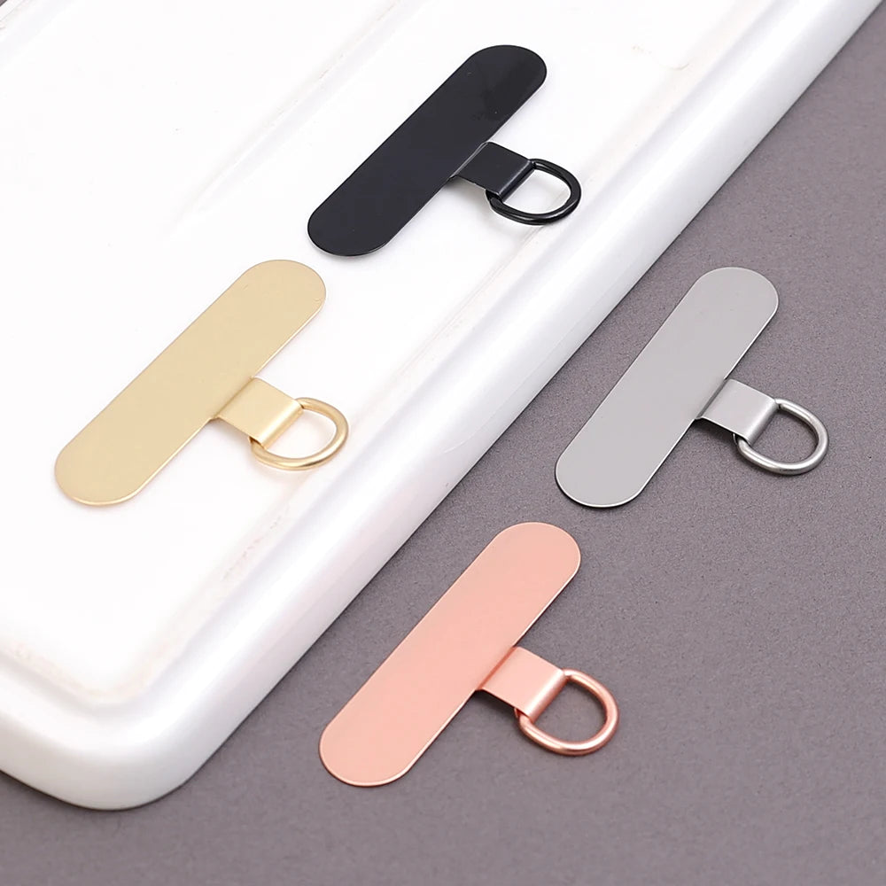 4/2/1PCS Universal Metal Phone Tether Tab Ultra-thin Stainless Steel Replacement Phone Lanyard Straps Cards Hanging Cord Tab