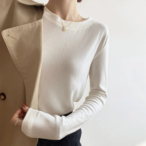 Women Long Sleeve Square Neck Tops