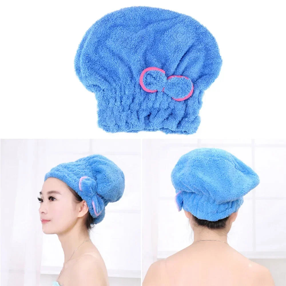 Microfiber Quickly Dry Hair Hat Bathroom Hats