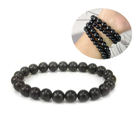 6mm 8mm Black Russia Shungite Bracelet Beads