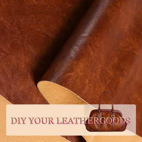 Leatherette Upholstery Fabric Synthetic by The Yard for DIY Crafts