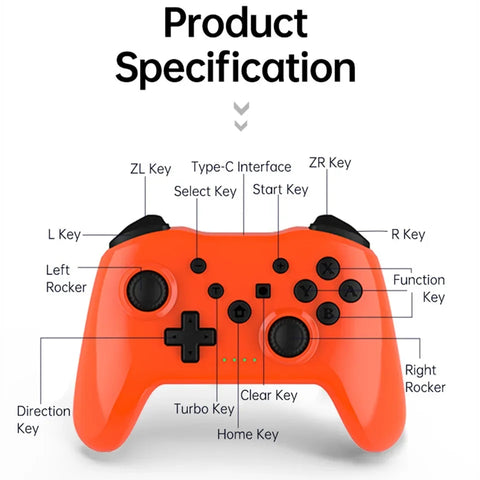 Wireless Controller No Latency Bluetooth Gamepad