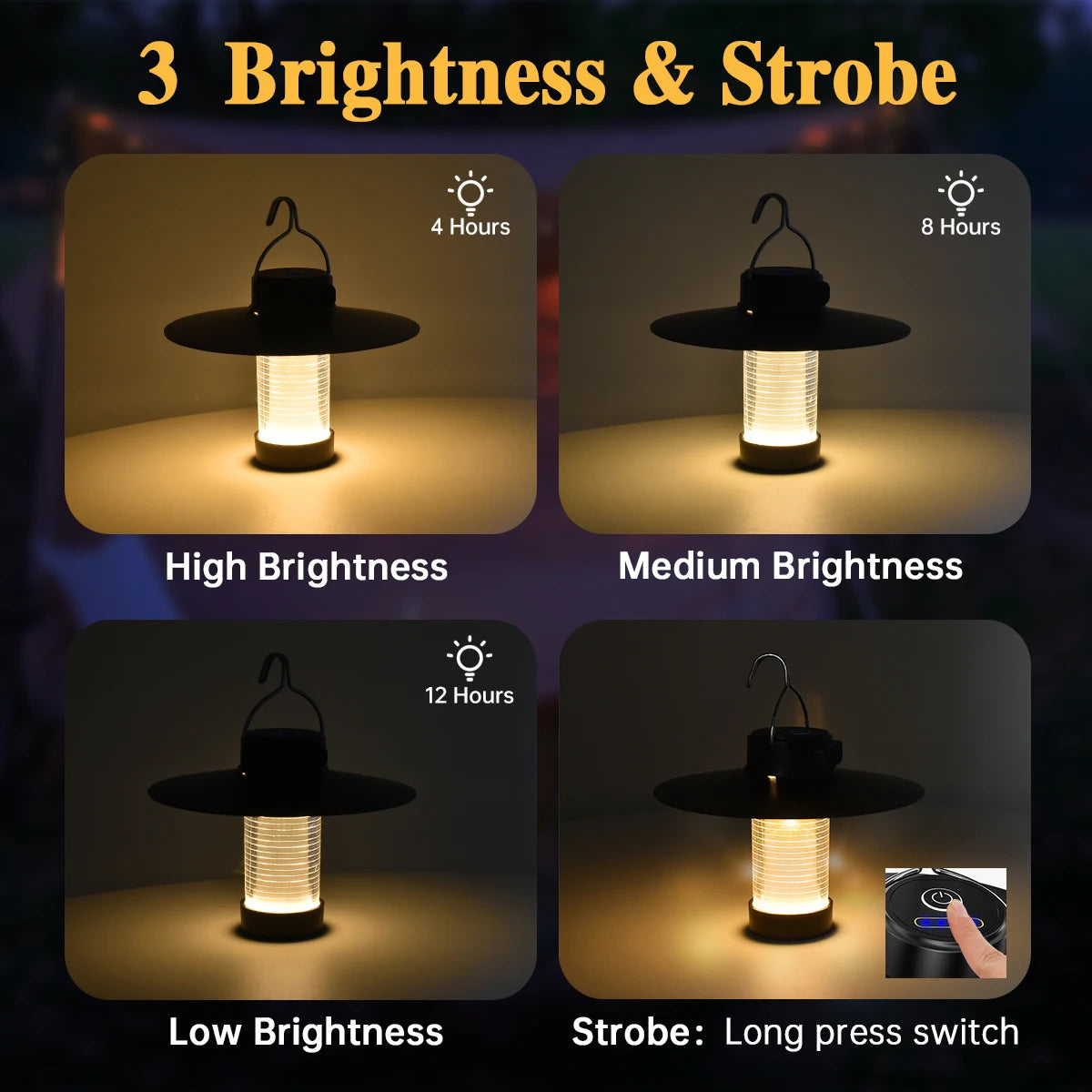 LED Emergency Lamp High Brightness with Tripod Magnetic Camping Lantern