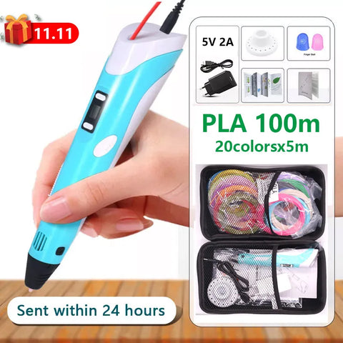 3D Pen For Kids With 10/20/30 Colors