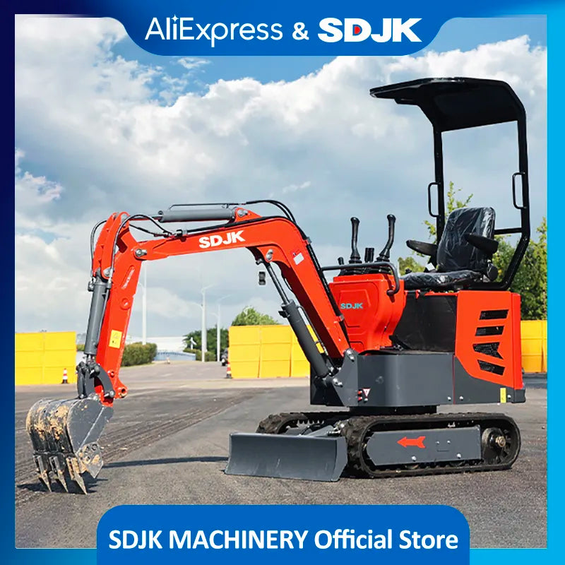 Agricultural orchard Mini Excavator 1000kg With Swing Boom 1T 2 ton Price EPA/EURO 5 Mini Digger Factory Customization For Sale