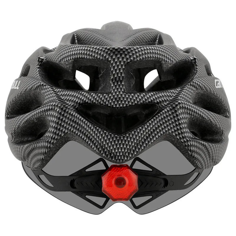 Removable Visor Goggles Bike Taillight Helmet