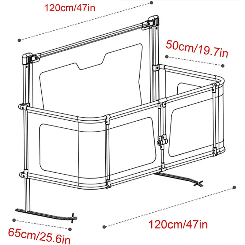 Lightweight Baby Cot Dual-use