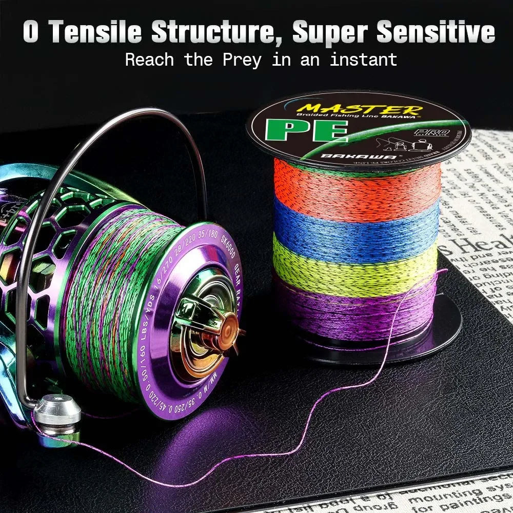 8 Strand Japan Multifilament Smooth Carp Fishing Wire Tackle