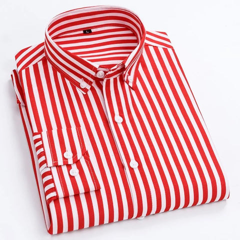 Men's Striped Shirts Long Sleeve Shirts