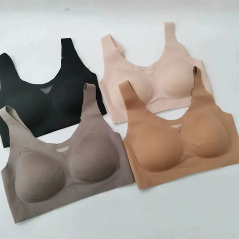 Wireless Lingerie Women's vest bra  Push Up Small Breasts Showing Larger