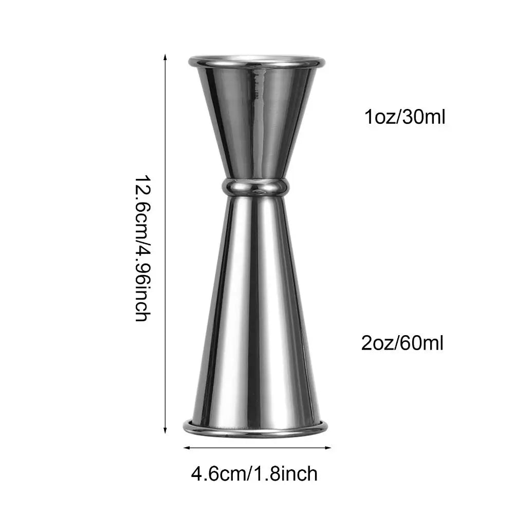 Dual Shot Stainless Steel Measure Cup Cocktail Shaker Drink Spirit Measure Jigger Kitchen Bar Barware Tools