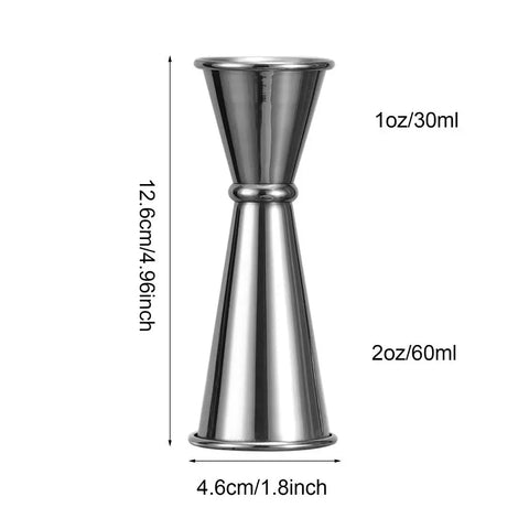 Dual Shot Stainless Steel Measure Cup Cocktail Shaker Drink Spirit Measure Jigger Kitchen Bar Barware Tools