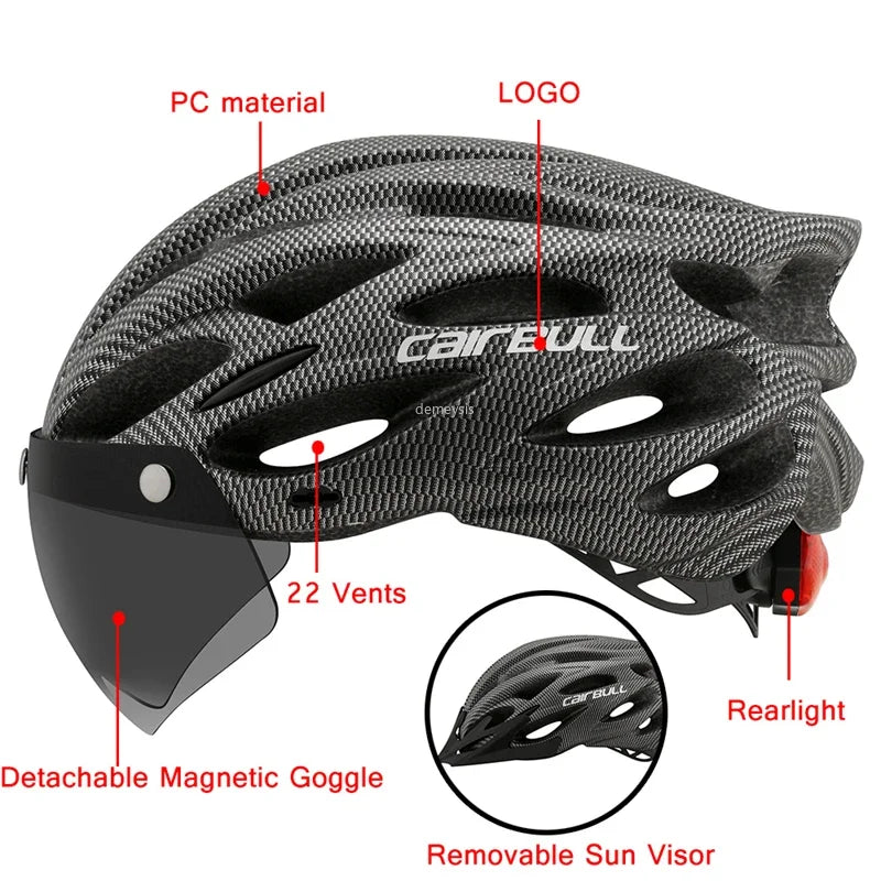 Outdoor Motorcycle Bicycle Taillight Helmet Removable Lens