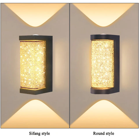 Crystal Wall Light LED outdoor waterproof