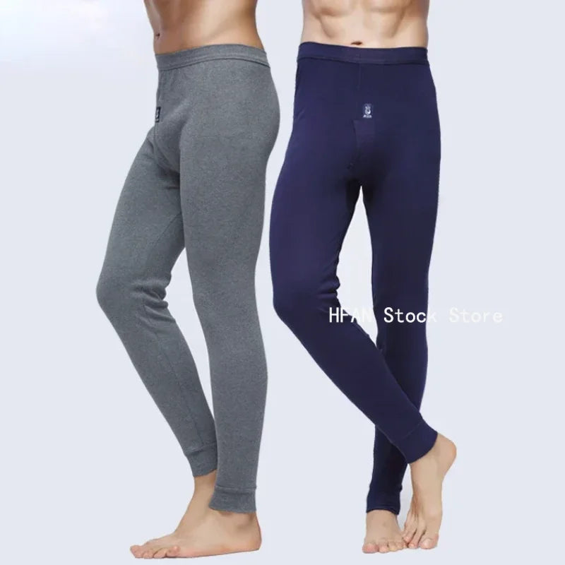 Winter Men's warm underwear cotton leggings Tight Men Long Johns Plus Size Warm Underwear Man thermal underwear for men