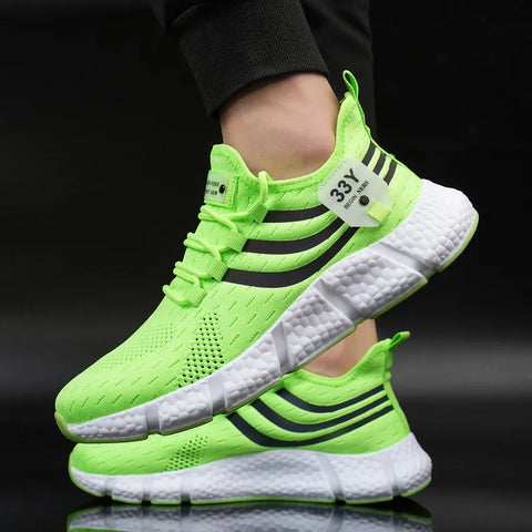 New Mesh Breathable White Running Platform Shoes