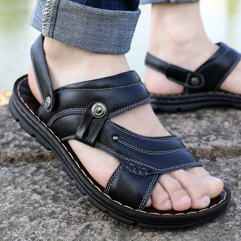 Men's Summer Genuine Leather Sandals