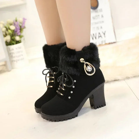 Winter Designer High Heels Shoes for Women