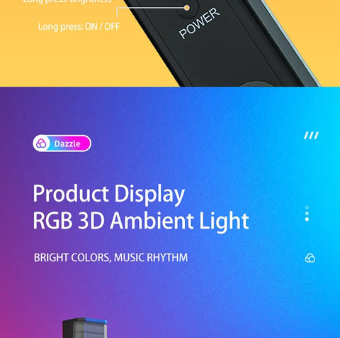 Sided Ambient Lamp APP Control Sound Control