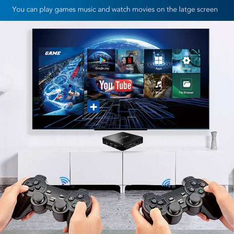 NIGHT M8 Pro Mini Game Box 4K HD 10000 Retro Games H313 TV Box Android 12 WiFi Video Game Console Dual System TV Media Player