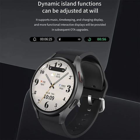 2024 New For Samsung Galaxy Watch 6 Classic Smart Watch Men Women Bluetooth Call HD AMOLED Voice Call NFC GPS Sports Watches