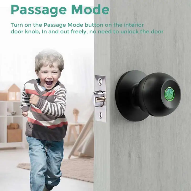 Tuya App Fingerprint Smart Lock with Bluetooth Digital Door Lock Keyless Entry Home House Apartment