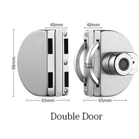 Electronic Lock Fingerprint Glass Door Lock Bluetooth Unlocking