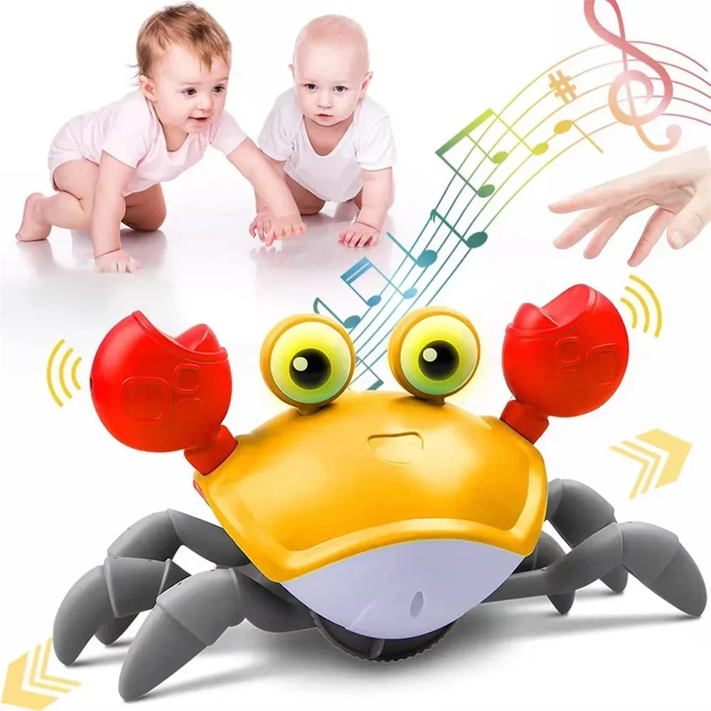 Childrens Induction Escape Crab Crawling Baby Electronic Pet Music Toy Education Children's Mobile Toy Christmas Birthday Gifts