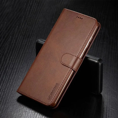 Leather Wallet Case for S24 S23 S22 S21