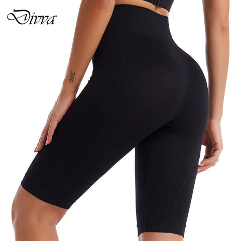 High Waist Sports Shorts Women Naked Feeling Workout Push Up Leggings Tummy Control Yoga Running Fitness Gym Slim Pants