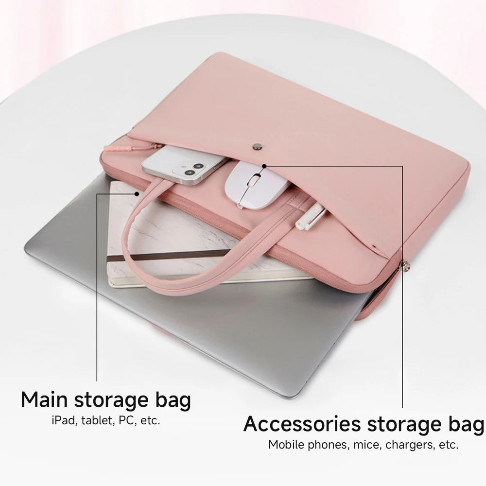 CASEPOKE Women Laptop Case 13.3in 14.6in 15.6in Handbag for Tablet Moblie Phone Laptop Bag for Macbook Air Pro Lenovo Xiaomi HP