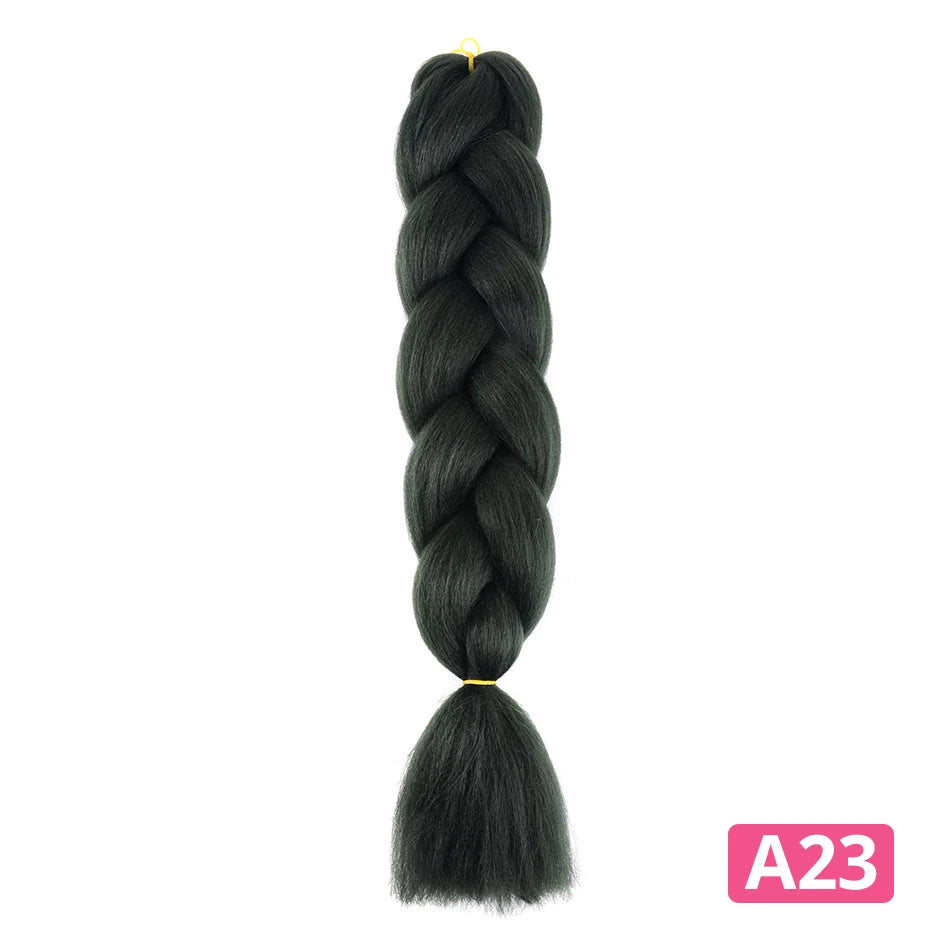 Colorful Hair for Braids Synthetic Braiding Hair Extensions for Girls Jumbo Braid Hair for Crochet Box Expression Braiding Hair