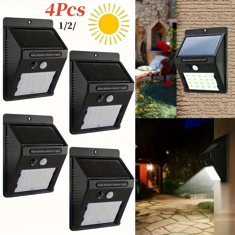 Solar Motion Sensor Wall Lights