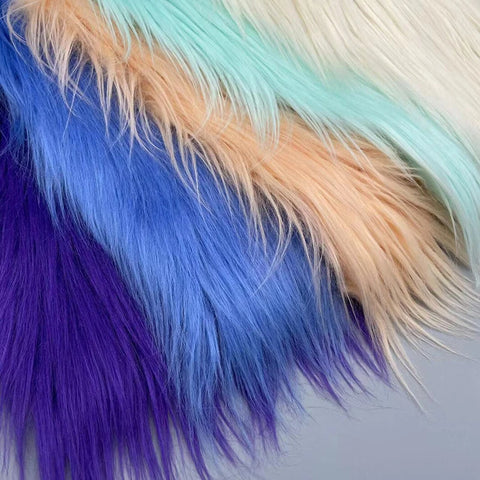 25x45cm Long Hair Faux Fur Fabric for DIY Dolls Hair Beard Craft Making Material Patchwork Garment Sewing Accessories