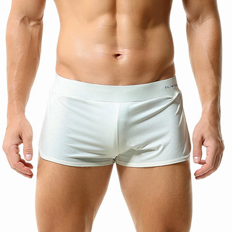 Casual Silky Mesh Sports Boxer Shorts For Men